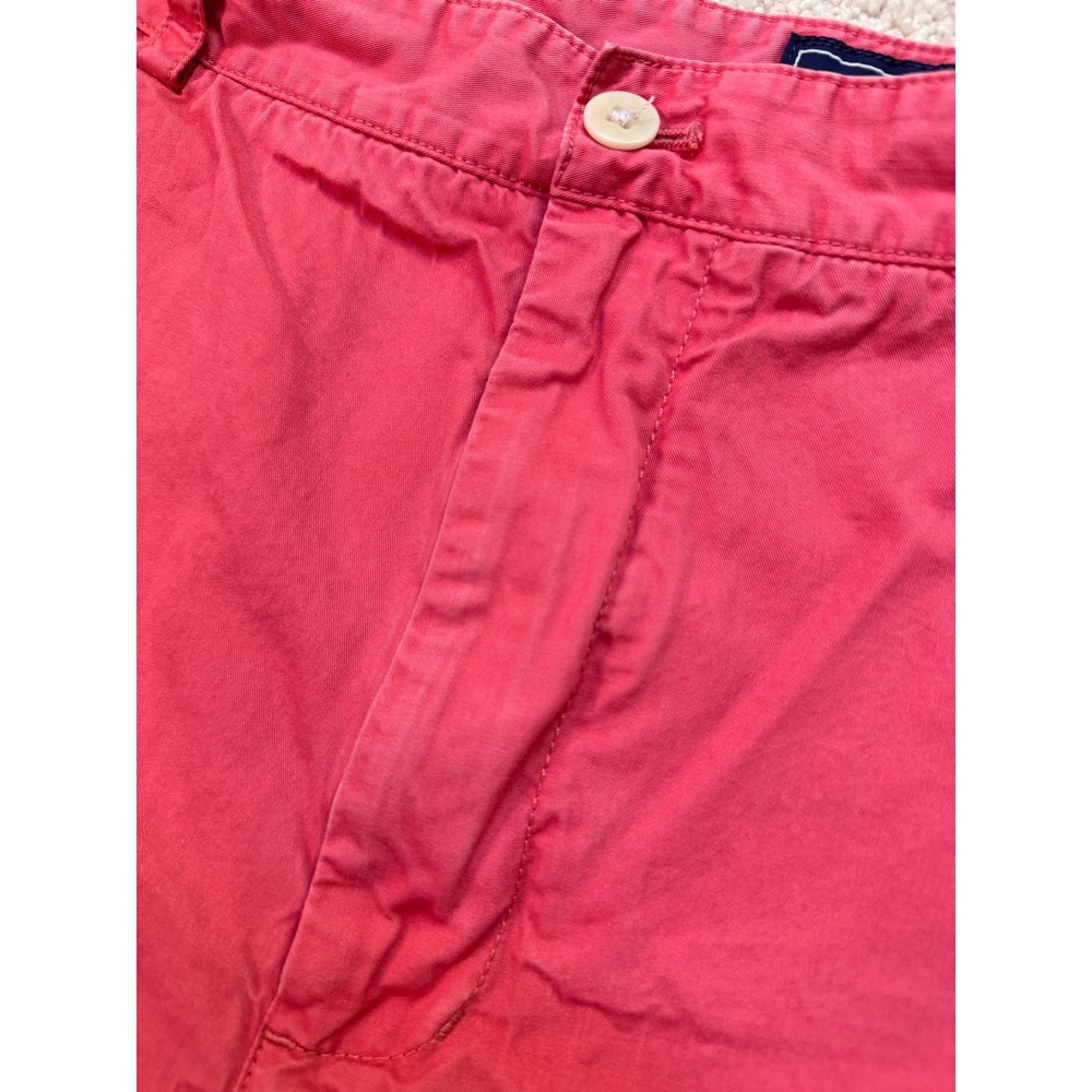 Vineyard Vines Mens Club Short Salmon Pink Cotton Twill Chino Shorts Size 38 - Picture 2 of 6